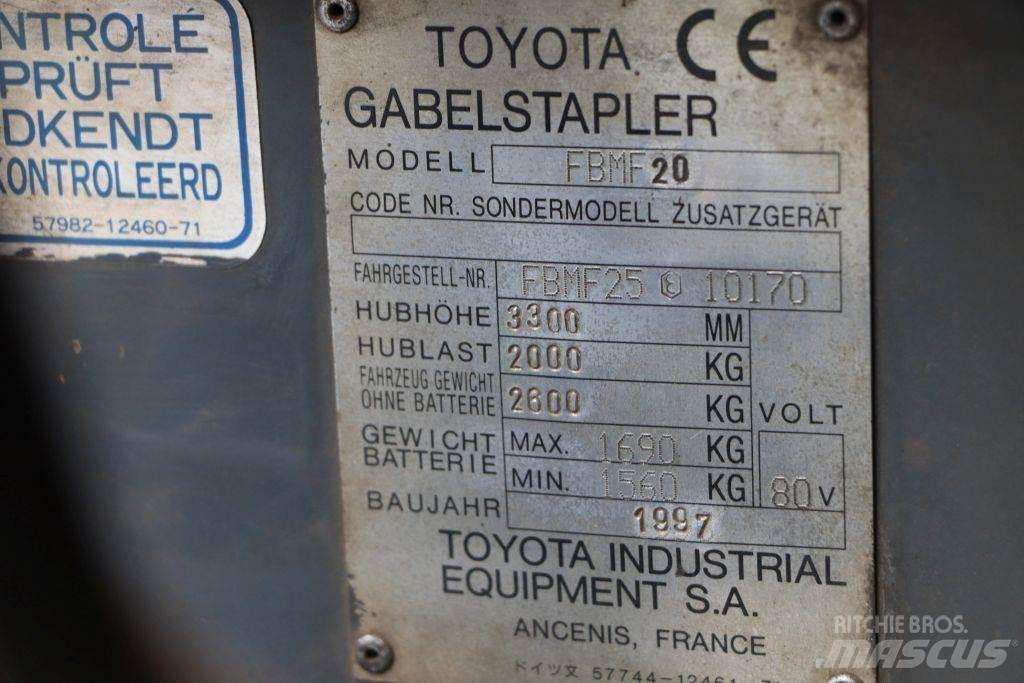 Toyota FBMF20 Elektromos targoncák