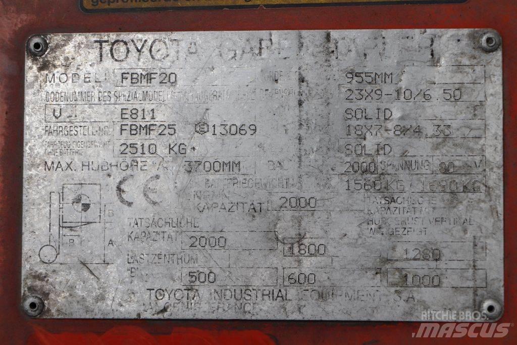 Toyota FBMF20 Elektromos targoncák