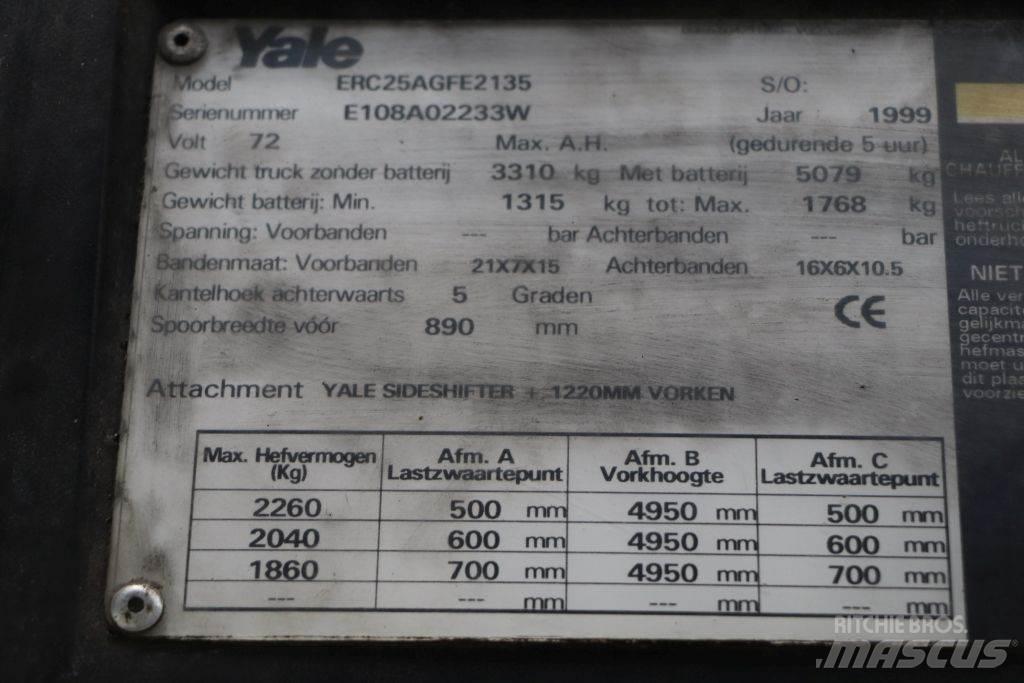 Yale ERC25AGF Elektromos targoncák