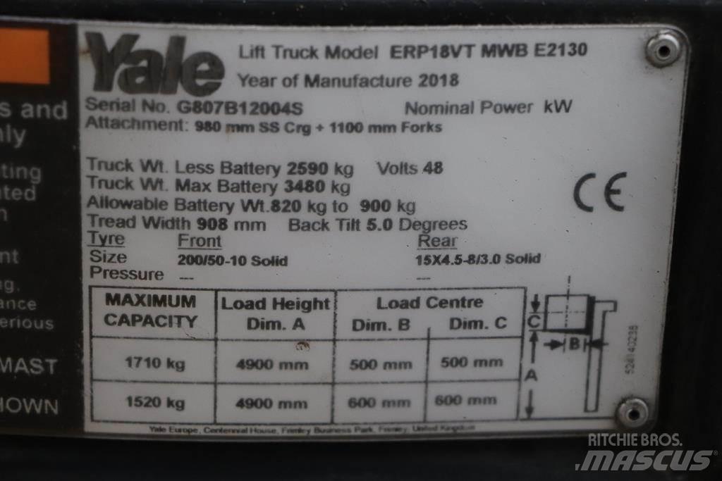 Yale ERP18VT Elektromos targoncák