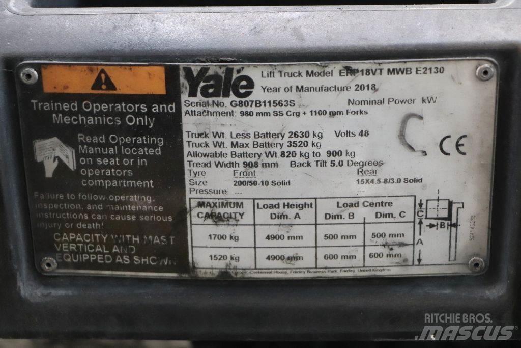 Yale ERP18VT Elektromos targoncák
