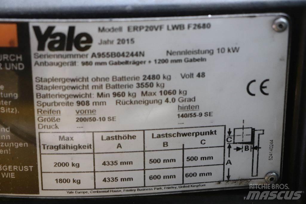 Yale ERP20VF Elektromos targoncák