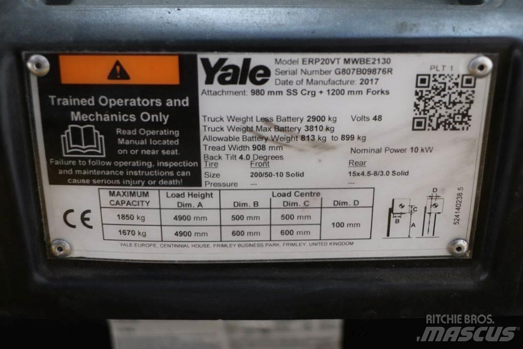Yale ERP20VT Elektromos targoncák