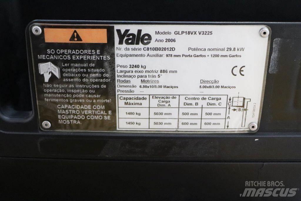 Yale GLP18VX Gázüzemű targoncák