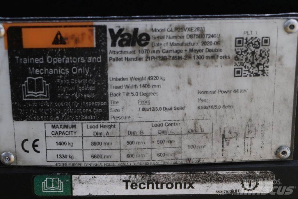 Yale GLP25VX Gázüzemű targoncák