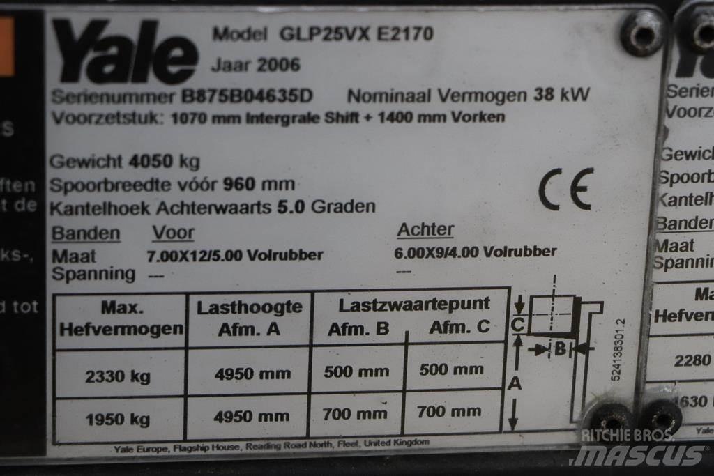 Yale GLP25VX Gázüzemű targoncák