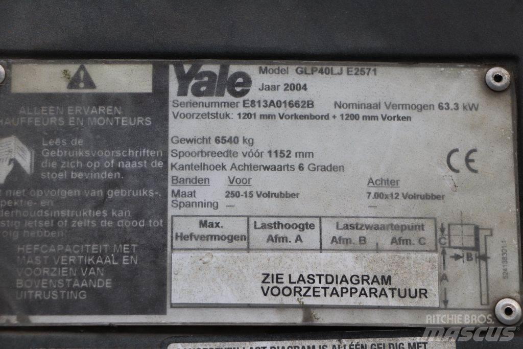 Yale GLP40LJ Gázüzemű targoncák