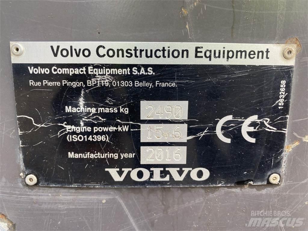 Volvo ECR25 Gumikerekes kotrók