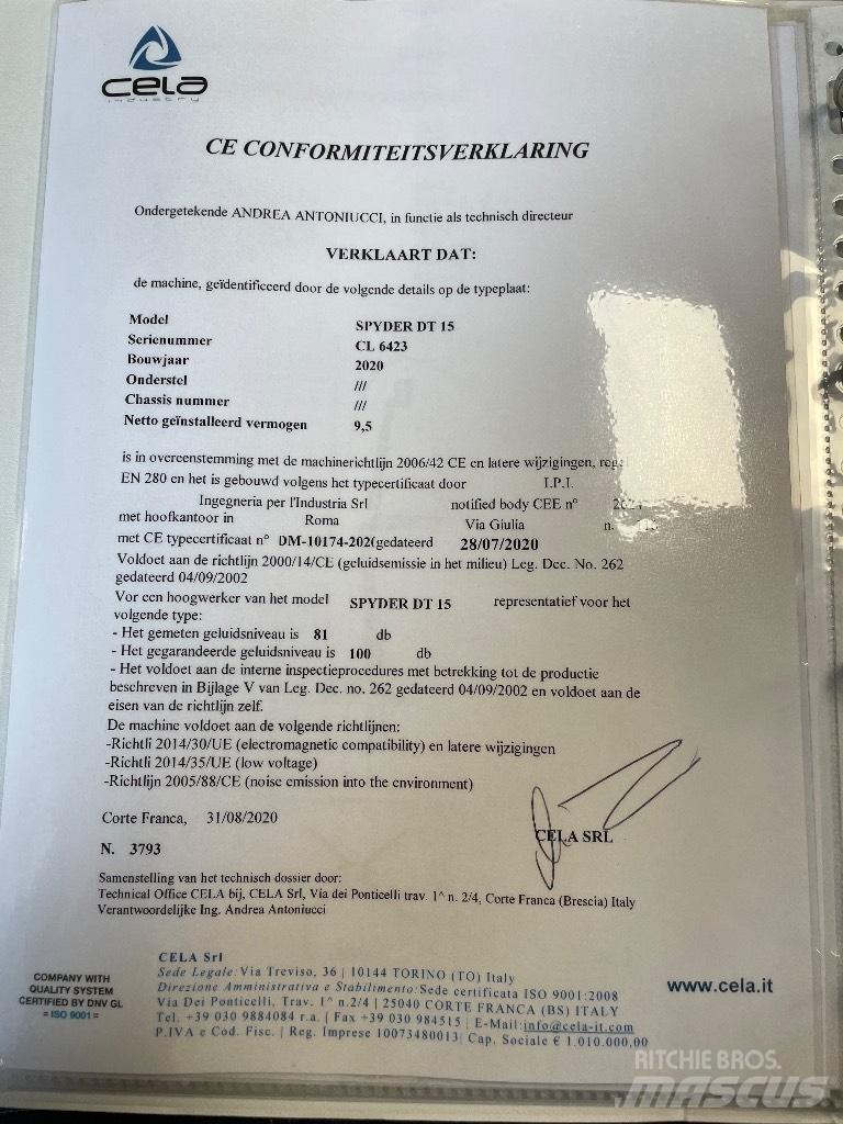 Cela DT 15 SOLD Karos emelők