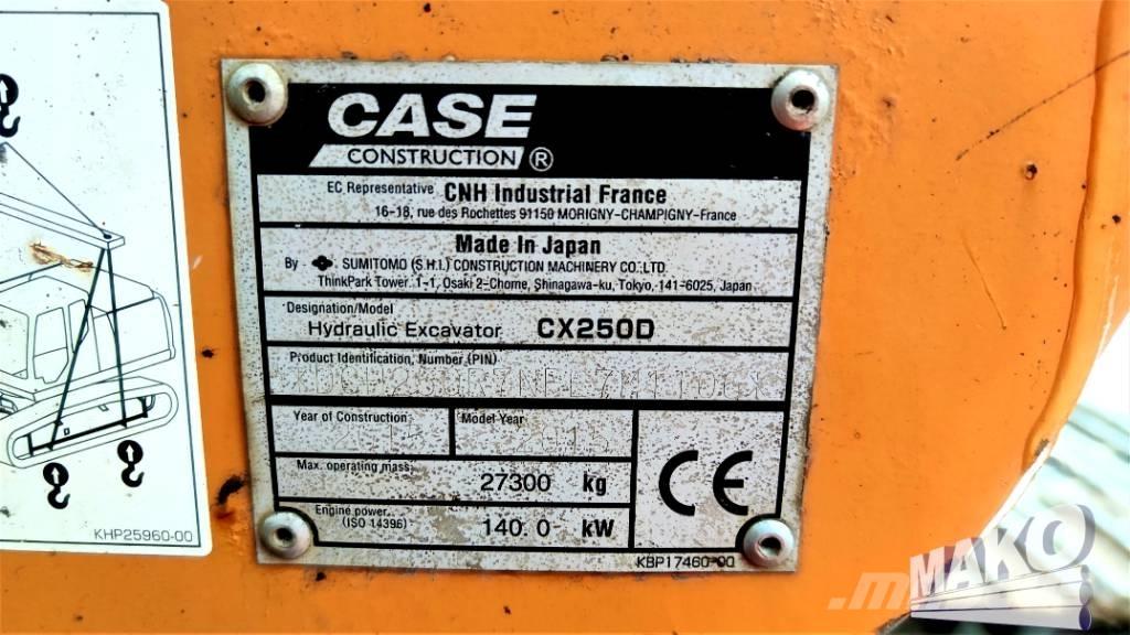 CASE CX 250 D Lánctalpas kotrók