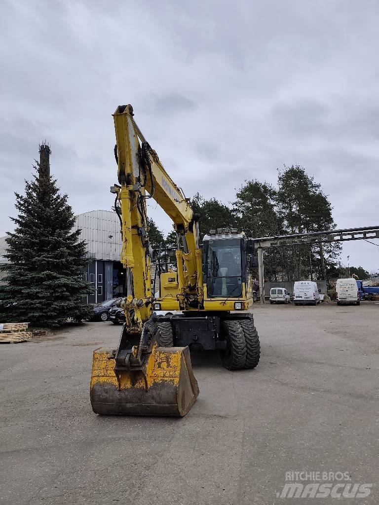 Komatsu PW 160-7E0 Gumikerekes kotrók
