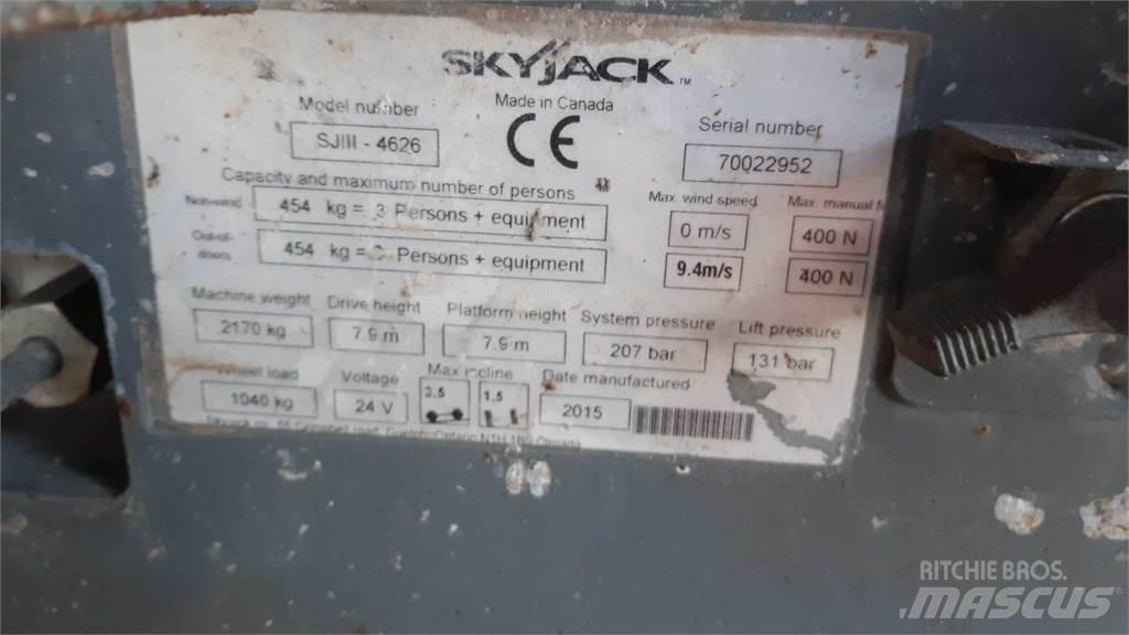 SkyJack SJIII4626 Ollós emelők