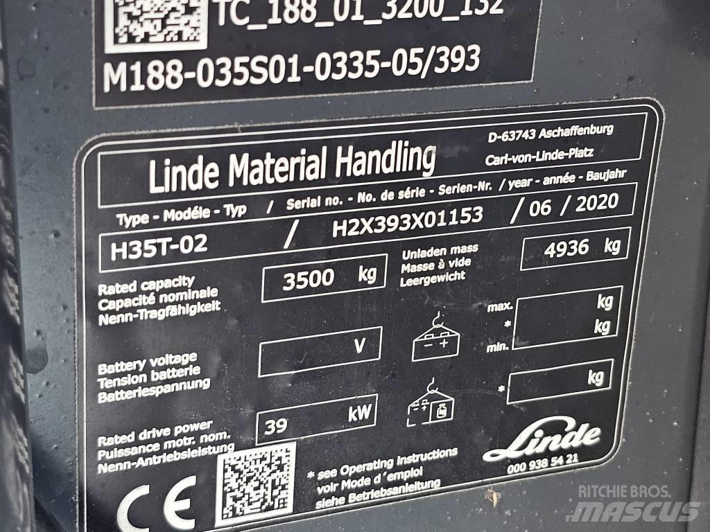 Linde H35T-02 Gázüzemű targoncák