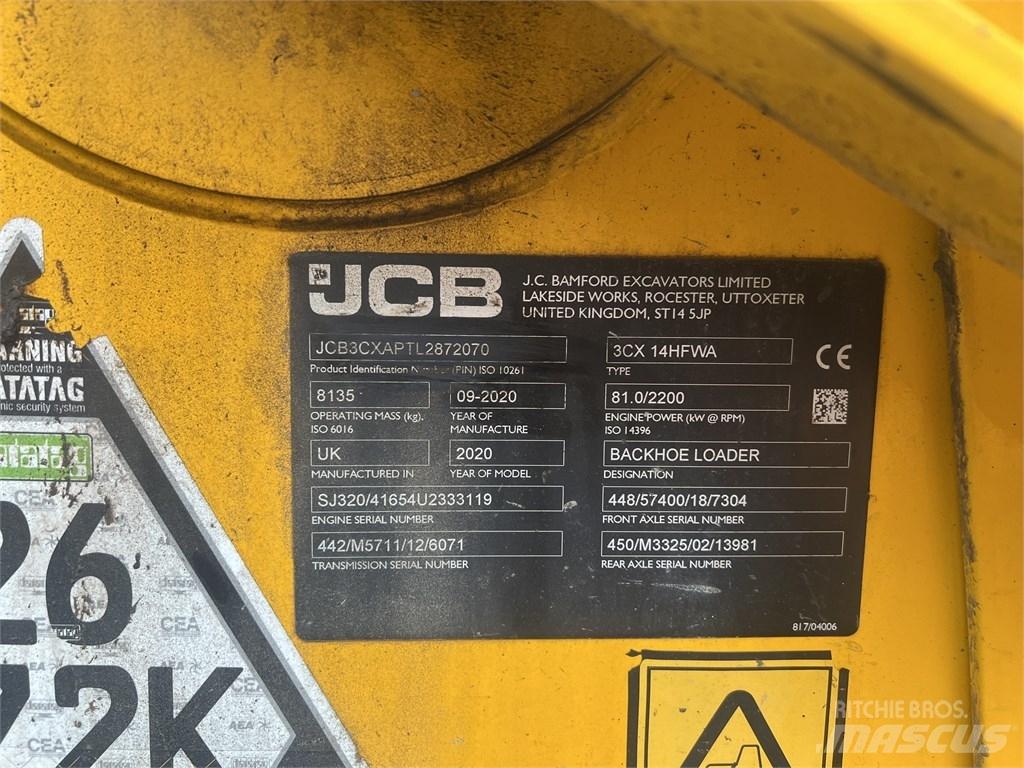 JCB 3 CX Kotrórakodók