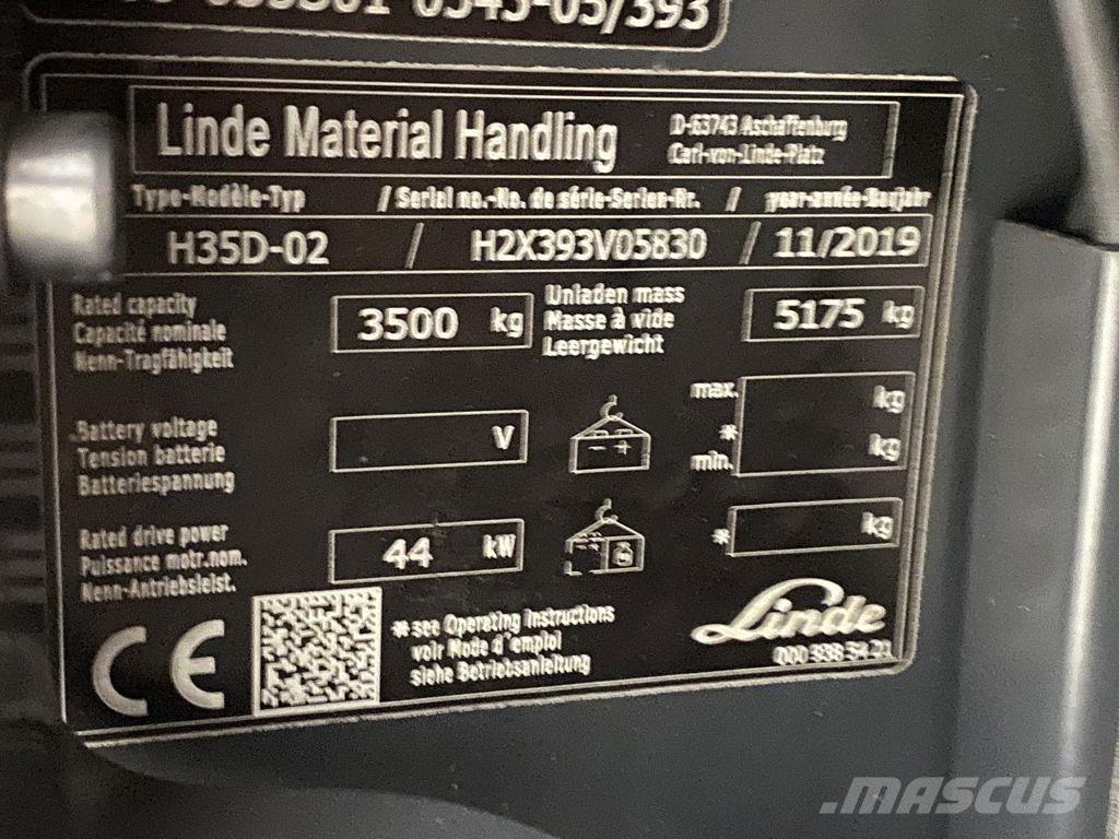 Linde H35D-02 Dízel targoncák