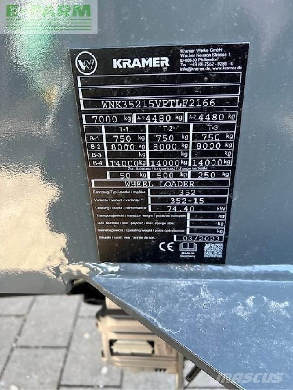 Kramer kl35.8t Teleszkópos mezőgazdasági rakodók