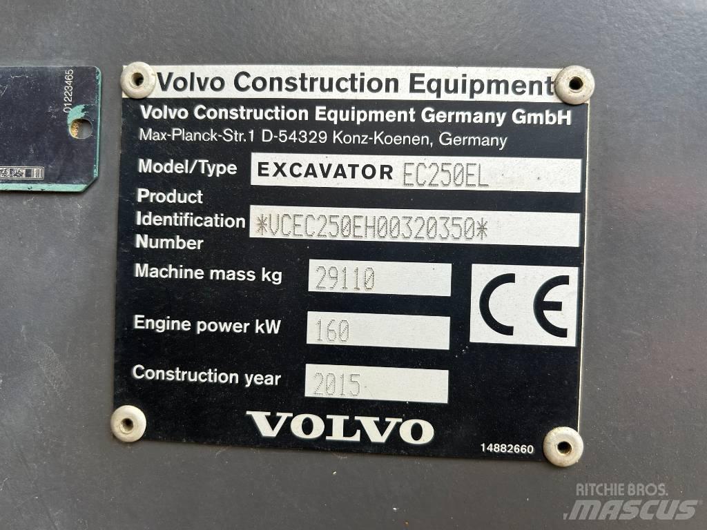 Volvo EC 250 EL Lánctalpas kotrók