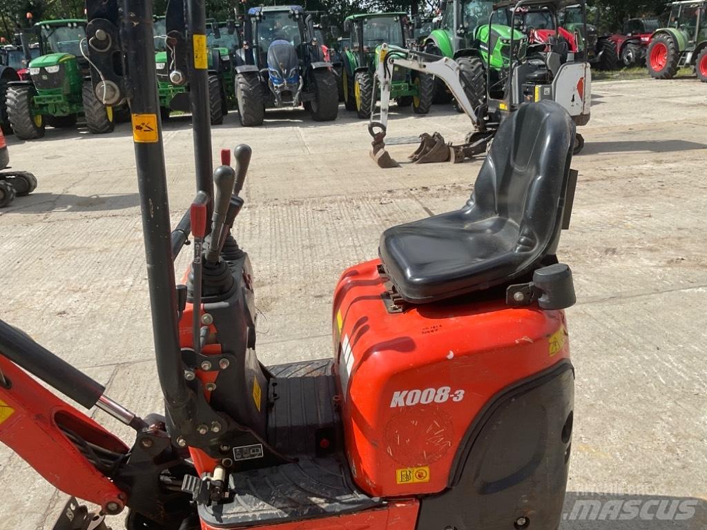 Kubota K 008-3 Mini kotrók < 7t