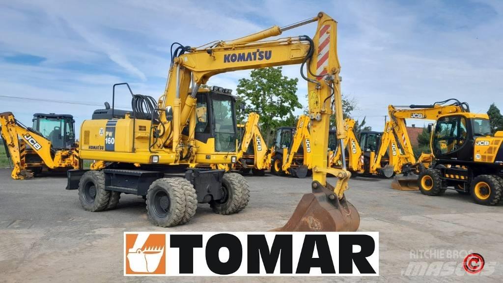 Komatsu PW 160-7 Gumikerekes kotrók