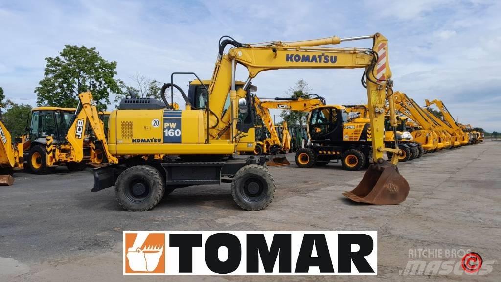 Komatsu PW 160-7 Gumikerekes kotrók