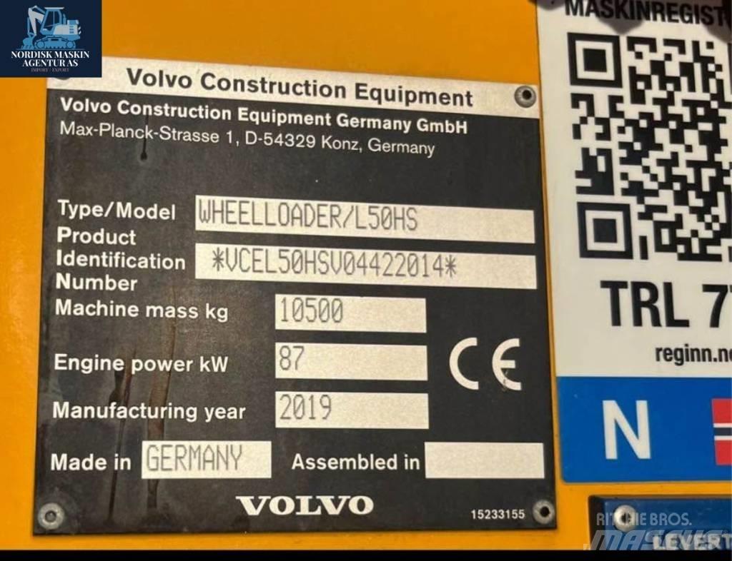 Volvo L 50 HS Gumikerekes homlokrakodók