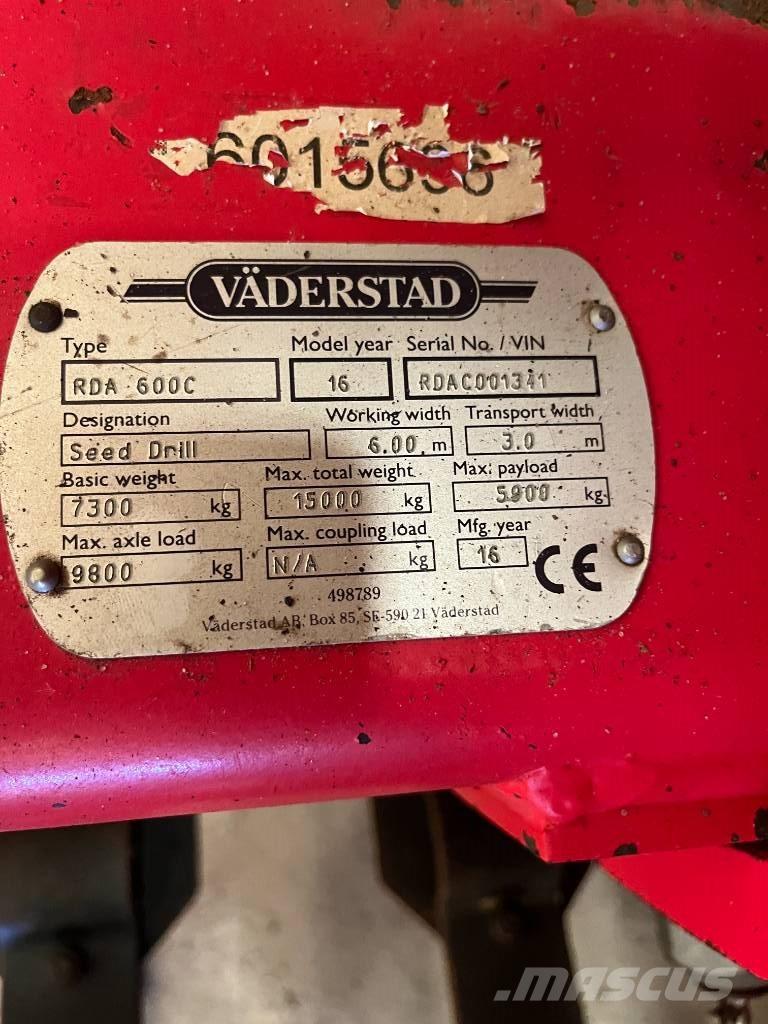 Väderstad RDA600 C Sorvetőgép