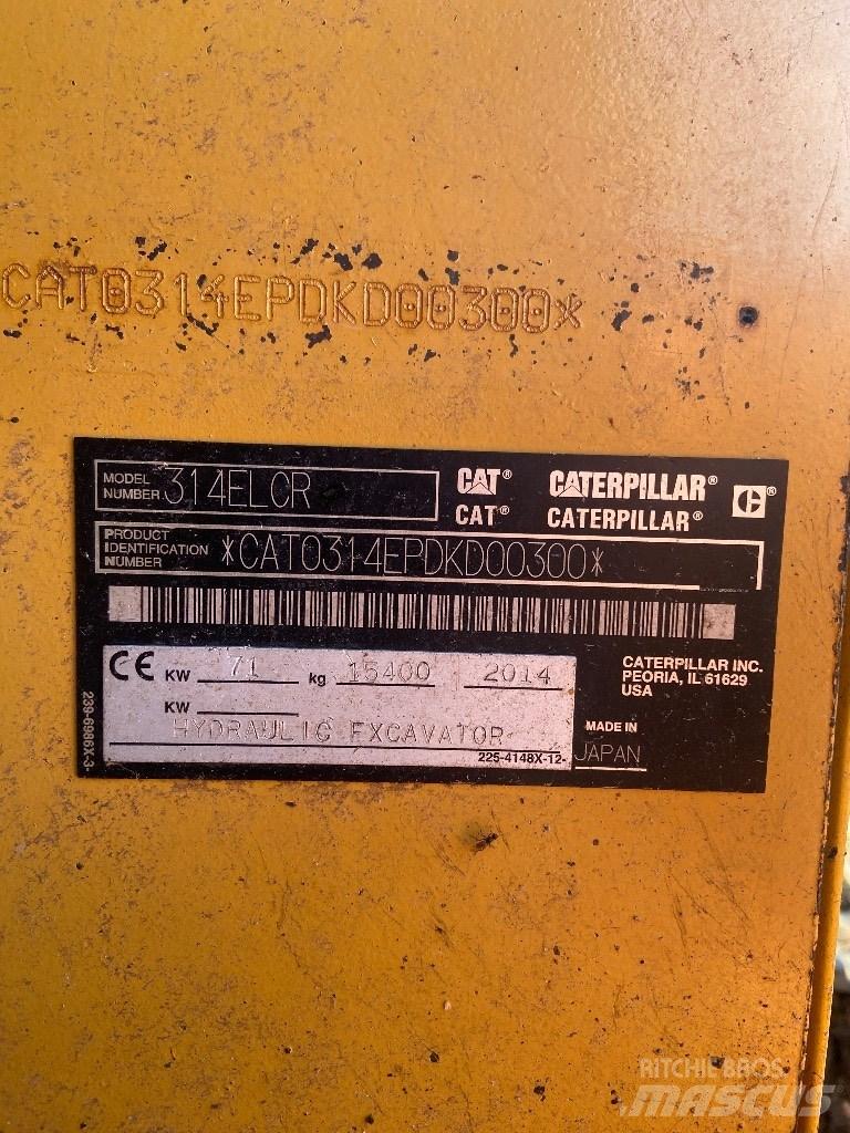 CAT 314 E LCR Lánctalpas kotrók