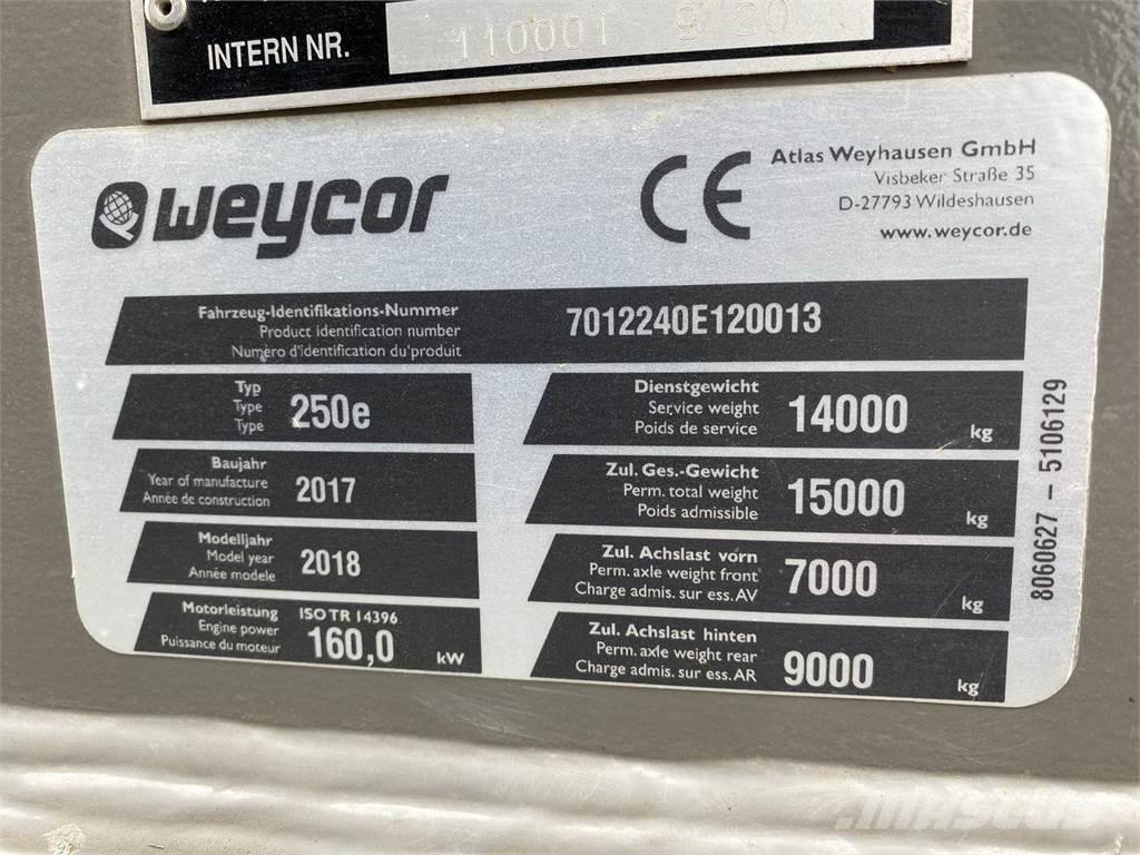 Weycor AR250E Gumikerekes homlokrakodók