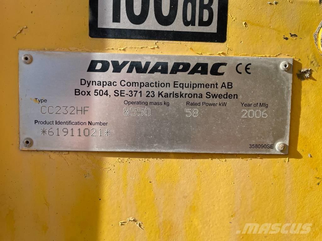 Dynapac CC 232 HF Ikerdobos hengerek