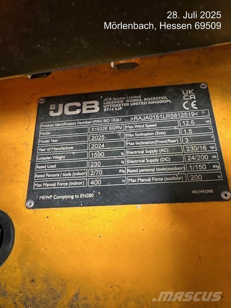 JCB S1932E Ollós emelők
