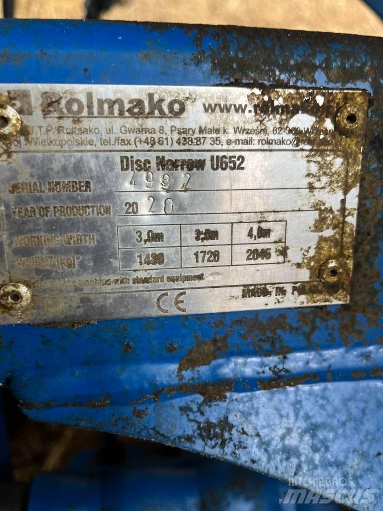 Rolmako U652 Tárcsás boronák