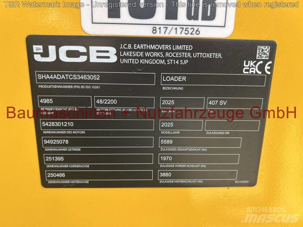 JCB 407 Klima -Demo- Gumikerekes homlokrakodók