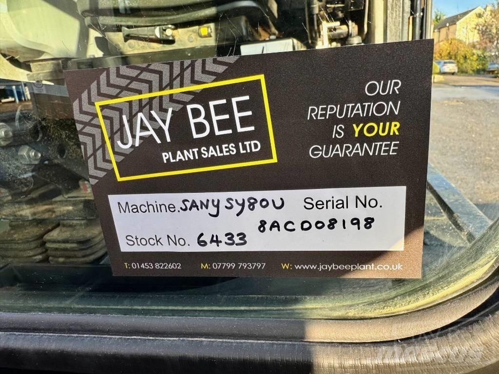 Sany SY 80 U Mini kotrók < 7t