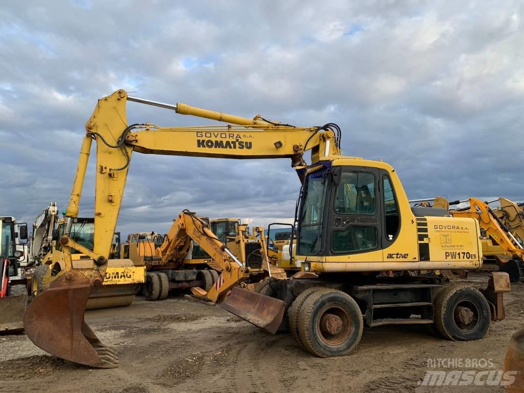 Komatsu PW 170 ES Gumikerekes kotrók