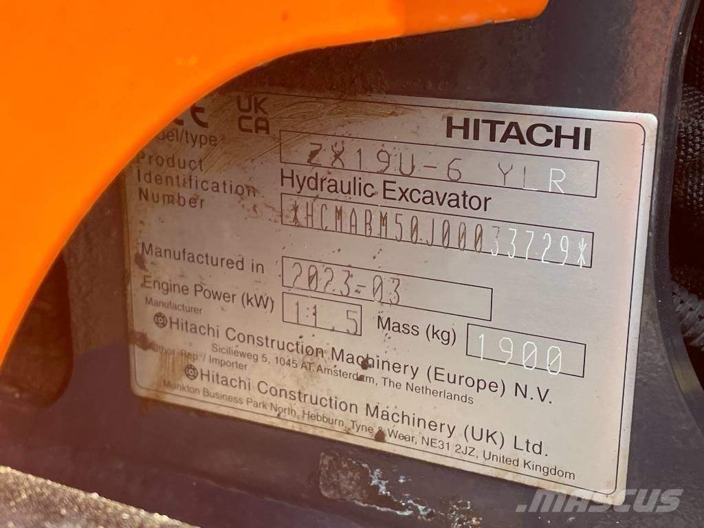 Hitachi ZX 19 U-6 Mini kotrók < 7t
