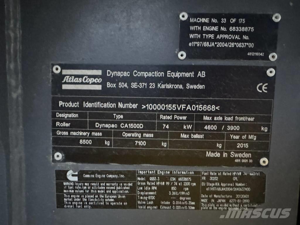 Dynapack CA1500D Egydobos hengerek