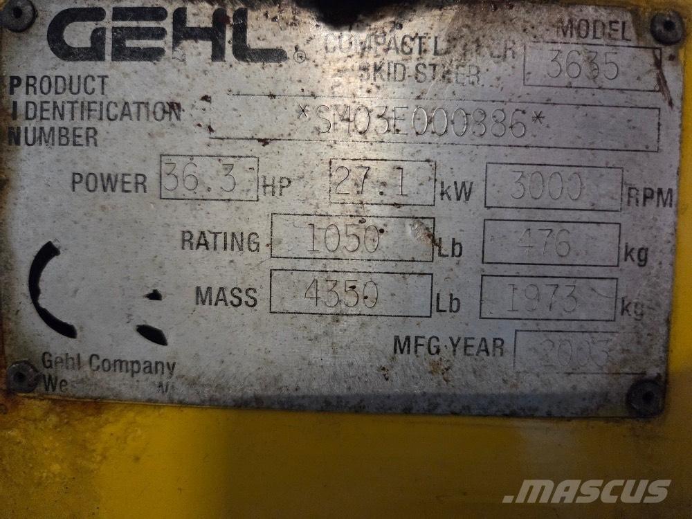 Gehl 3635 SX Kompaktrakodók