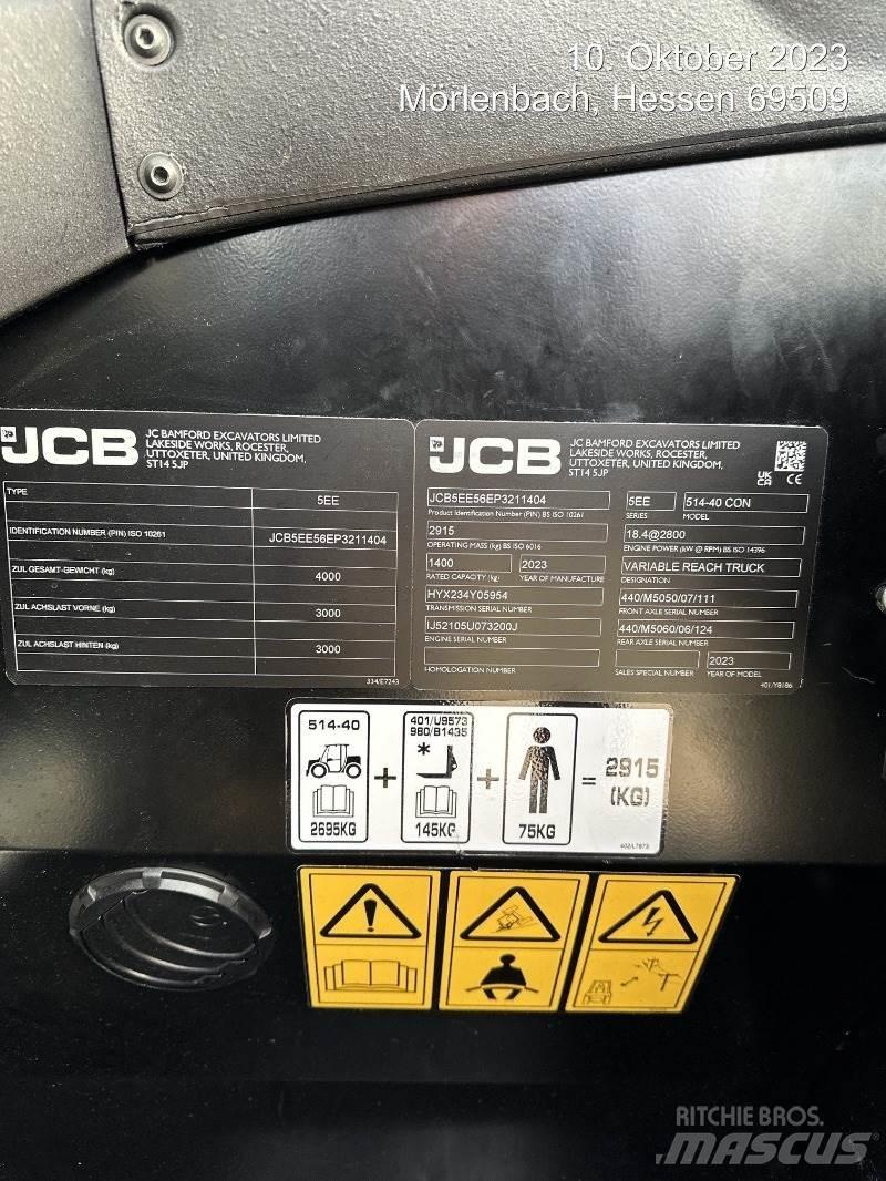 JCB 514-40 CON Teleszkópos rakodók