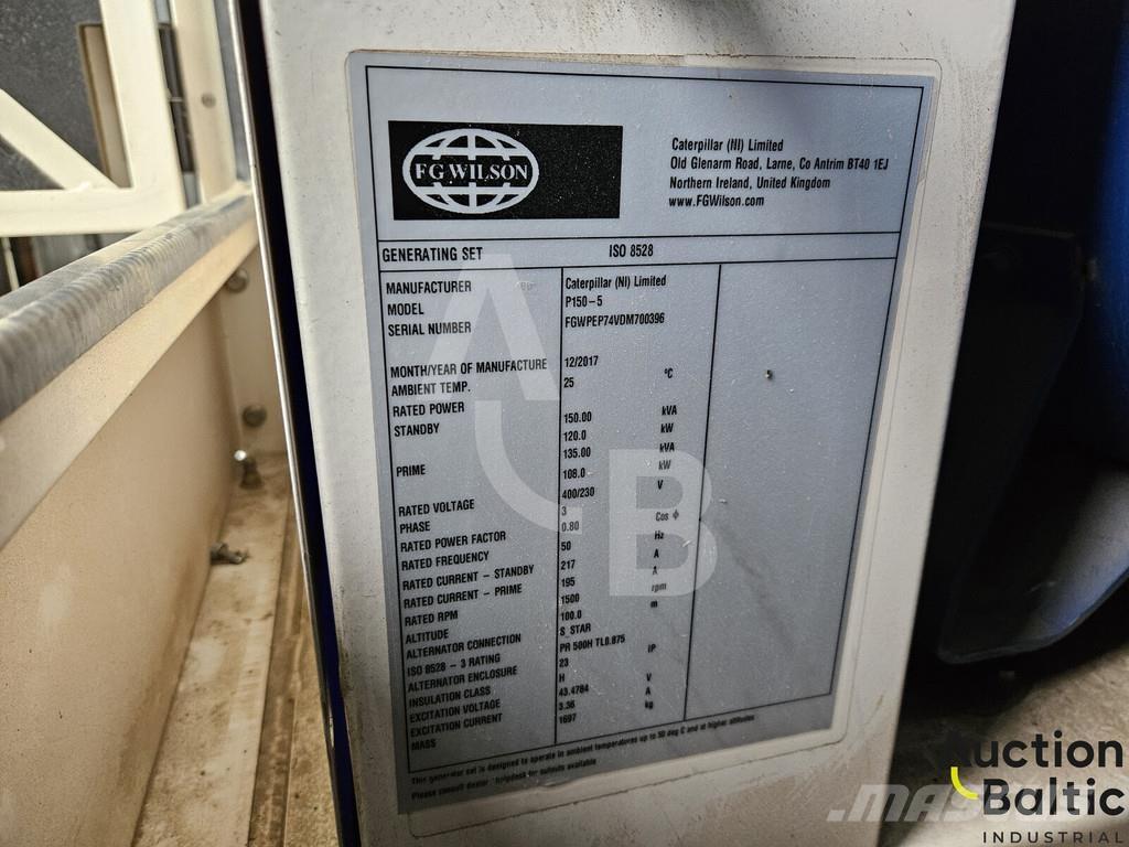 FG Wilson P150-5 Dízel áramfejlesztők