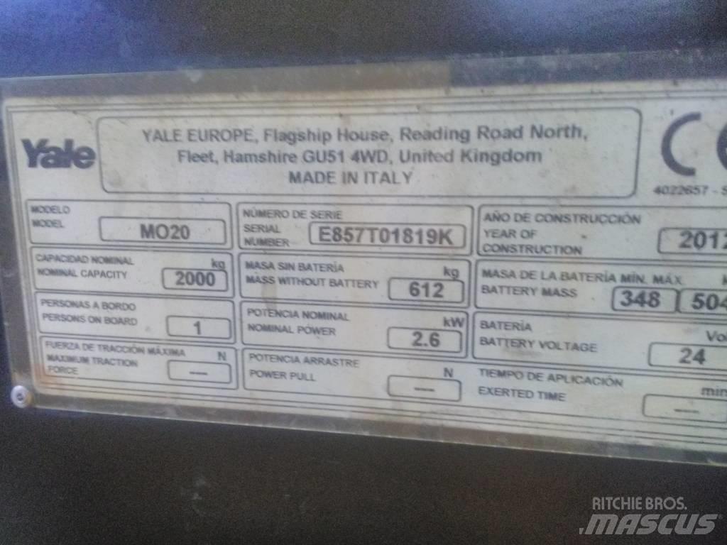 Yale MO20 Komissiózó alacsony emelésű targonca