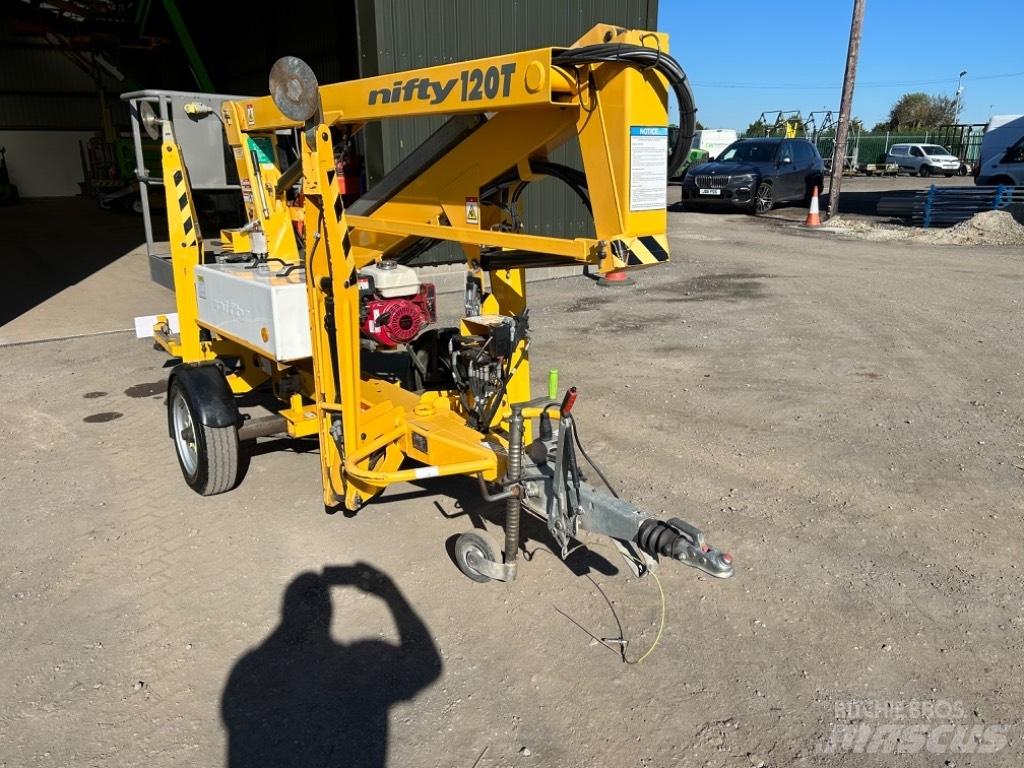 Niftylift 120TPE Pótkocsira szerelt emelők és állványok
