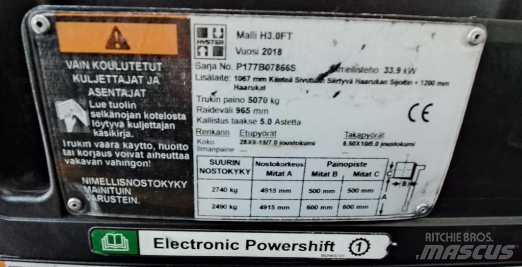 Hyster H3.0FT Dízel targoncák