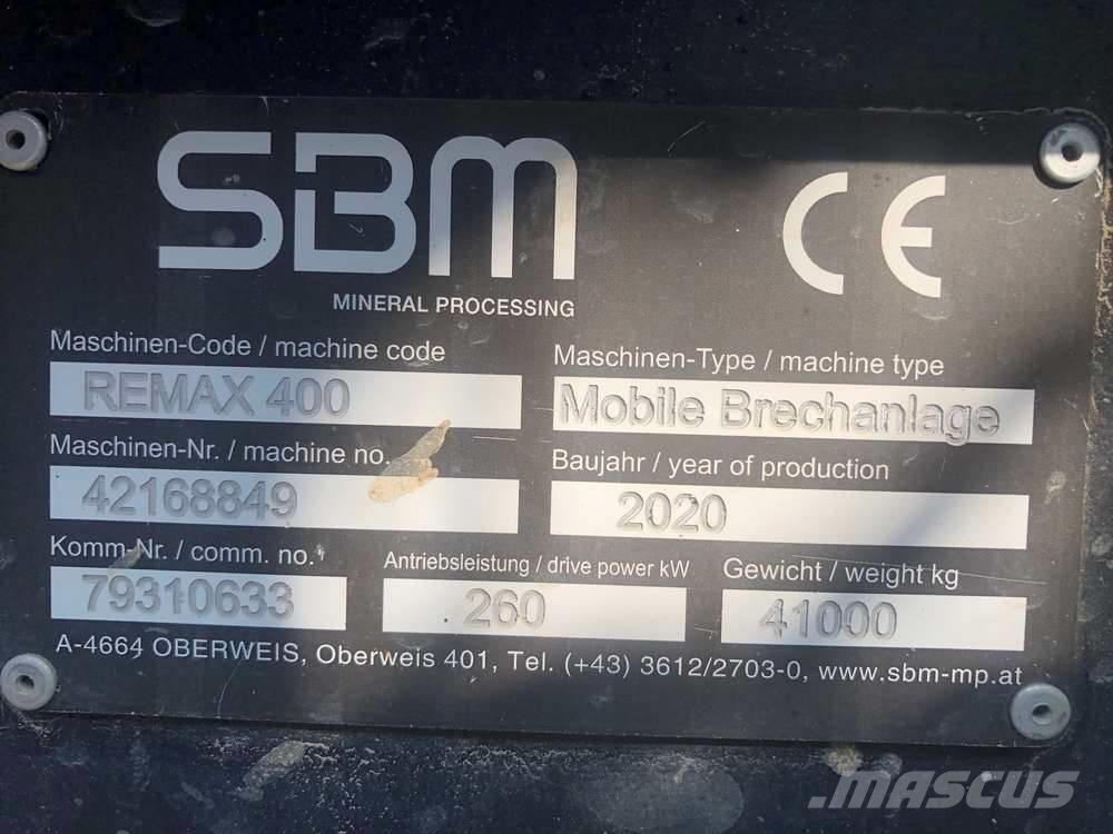 SBM Remax 400 Mobil törőgépek