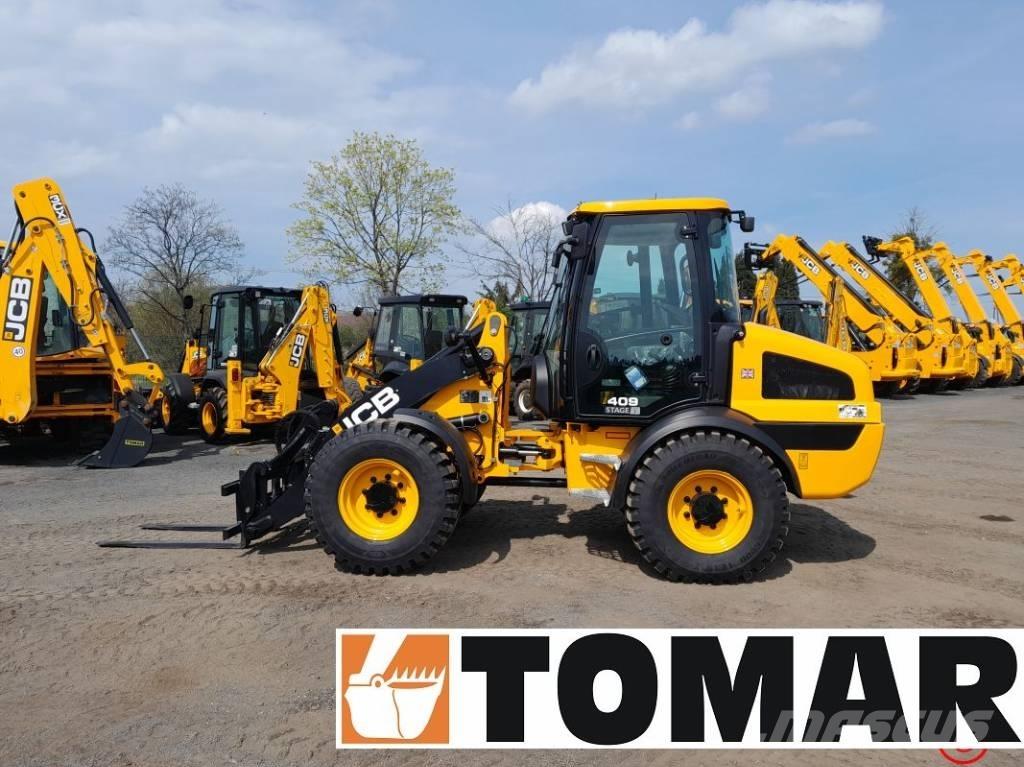 JCB 409 Gumikerekes homlokrakodók