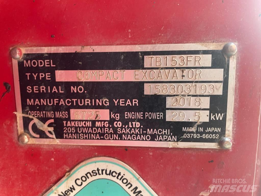 Takeuchi TB 153 FR Mini kotrók < 7t
