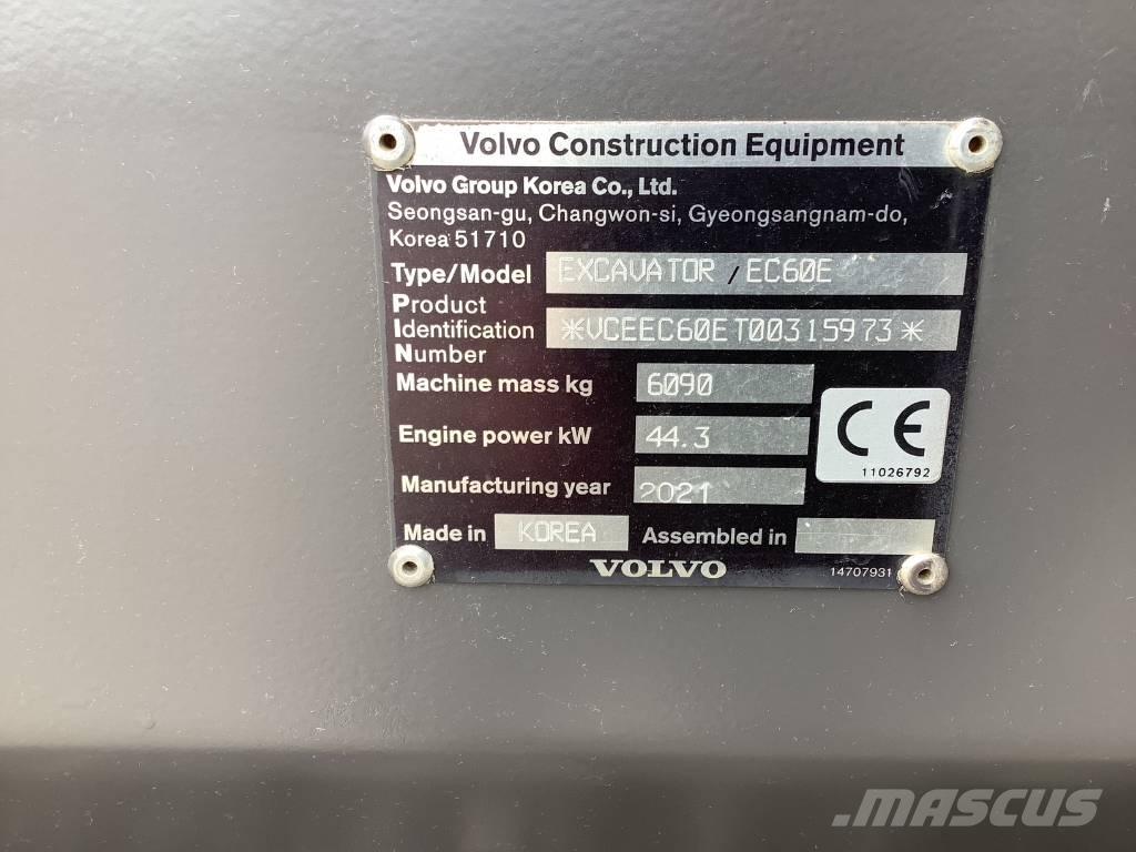 Volvo EC 60 E Lánctalpas kotrók