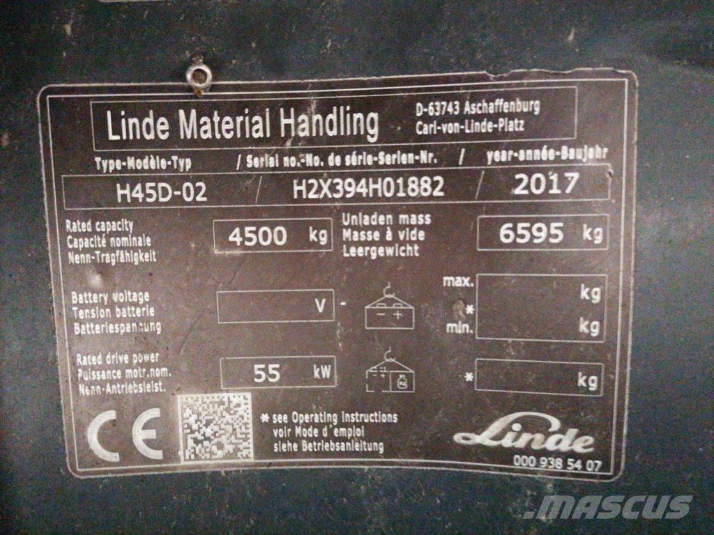 Linde H45D-02 Dízel targoncák