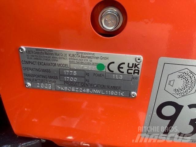 Kubota U 17-3 Mini kotrók < 7t