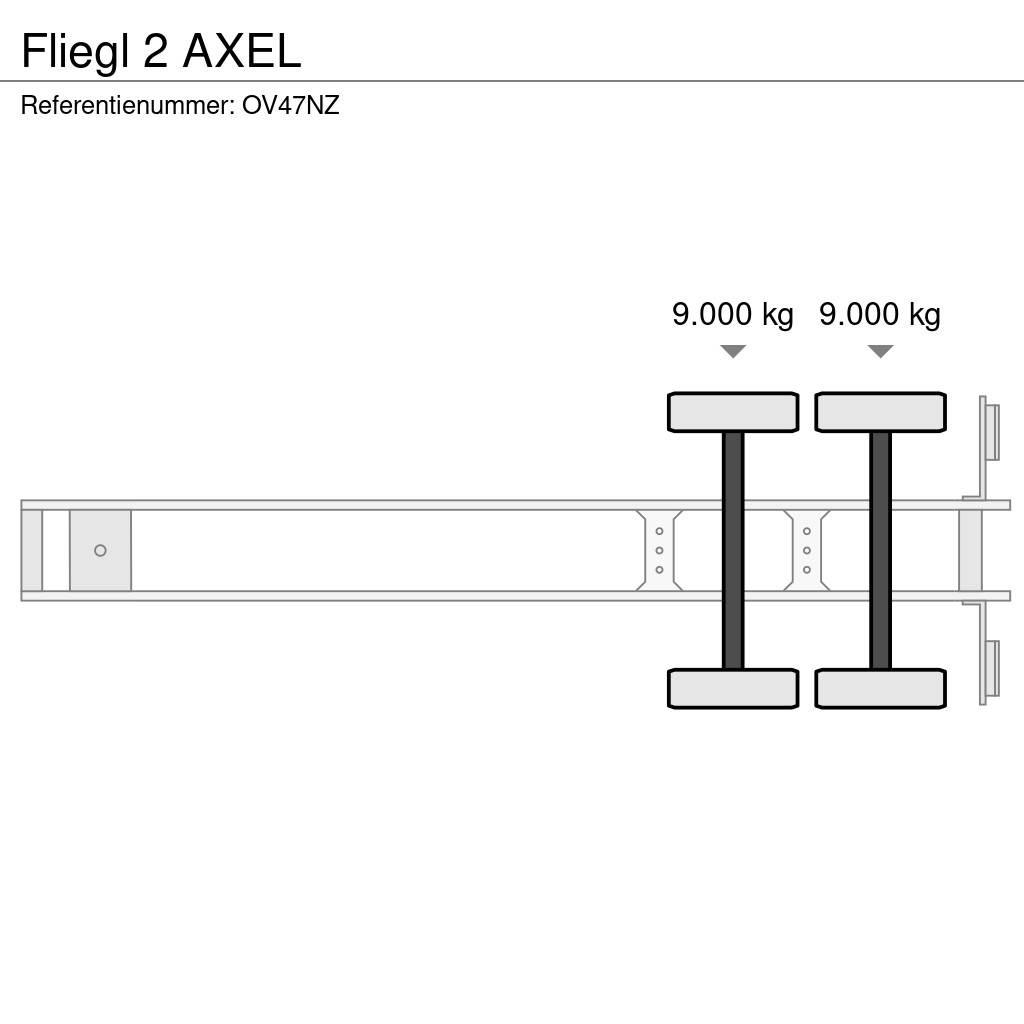 Fliegl 2 AXEL Mélybölcsős félpótkocsik