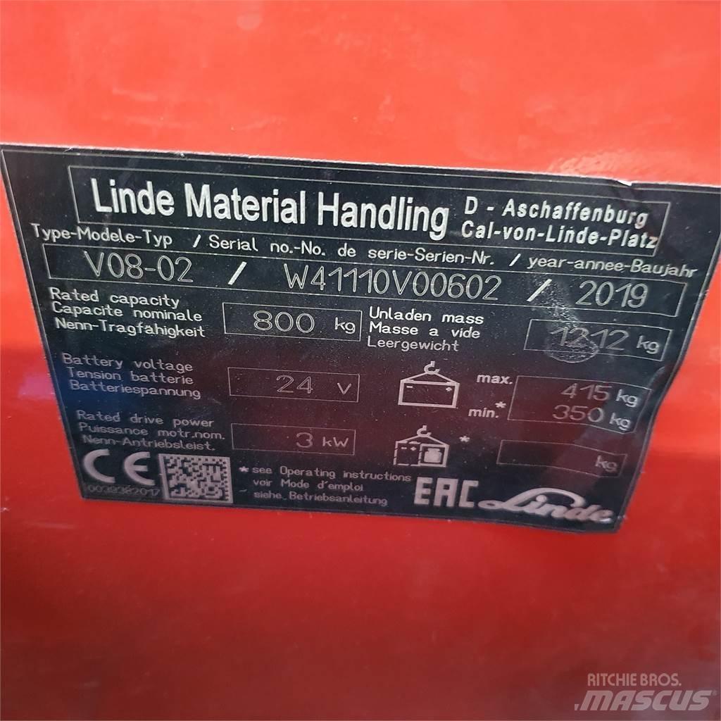 Linde V08-02 Komissiózó közepes emelésű targonca
